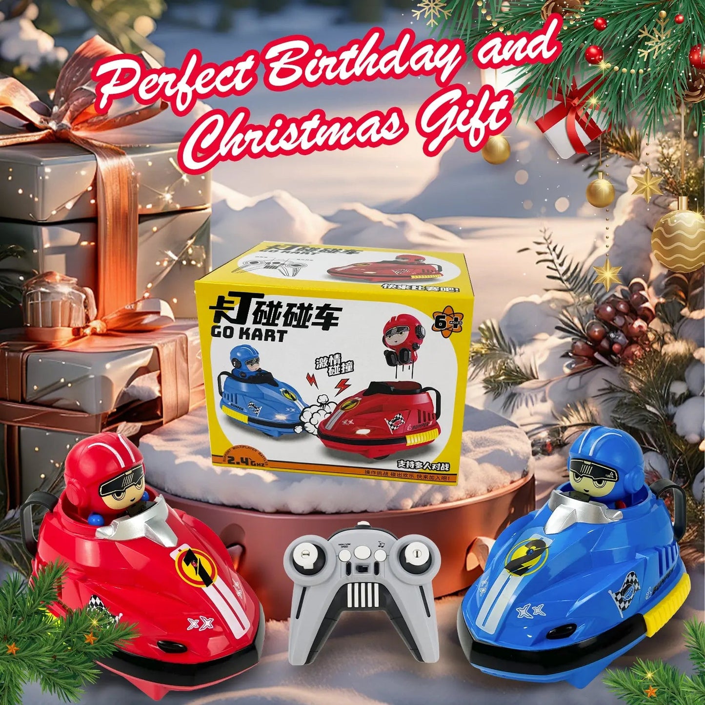Last Day Of Discount 🔥 Remote Control Battle Bumper Cars for 2 Players