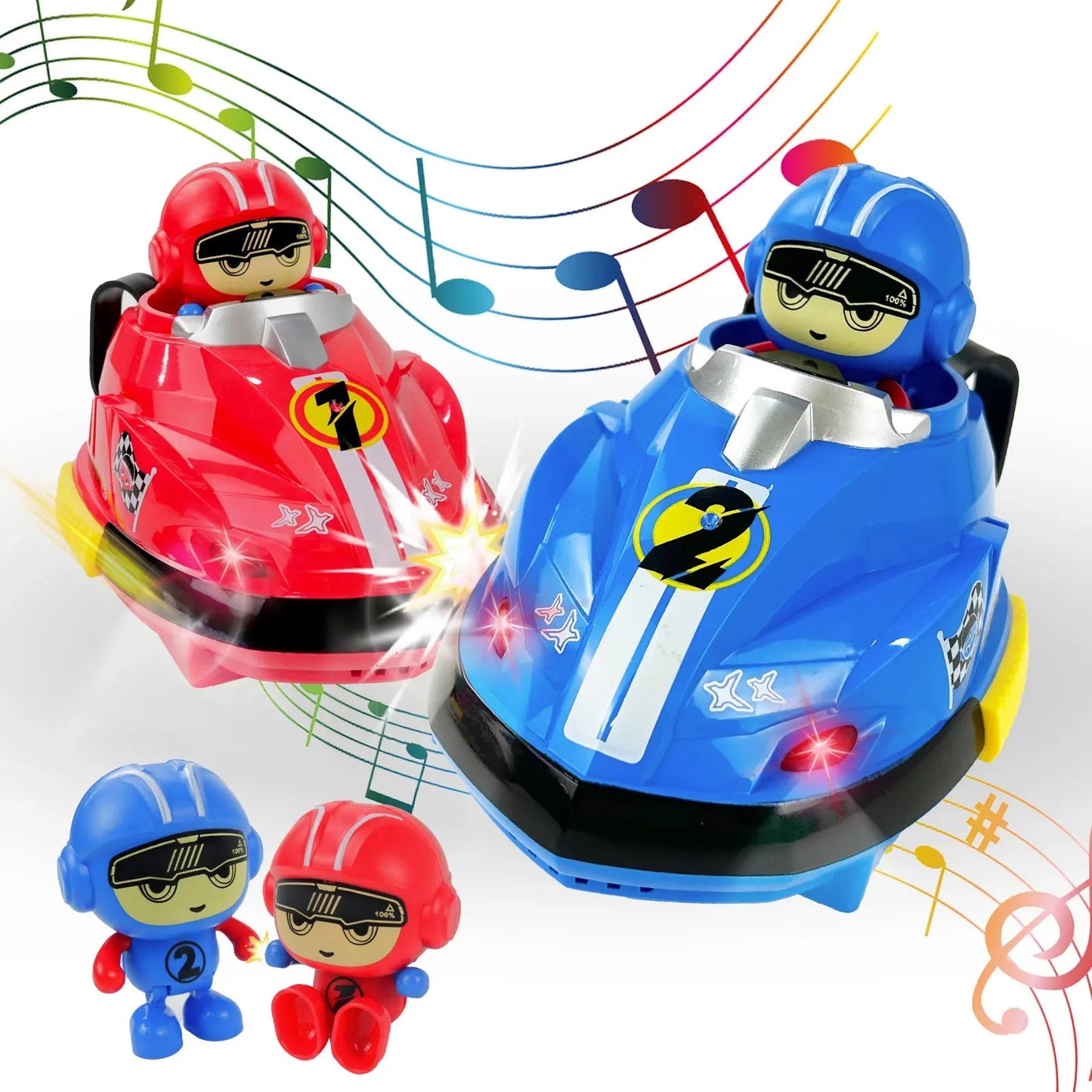 Last Day Of Discount 🔥 Remote Control Battle Bumper Cars for 2 Players